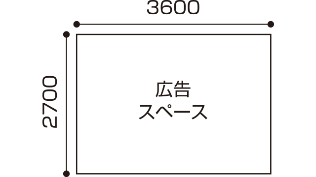 ホール⼊⼝⼀⾯吊り下げバナー 入稿イメージ