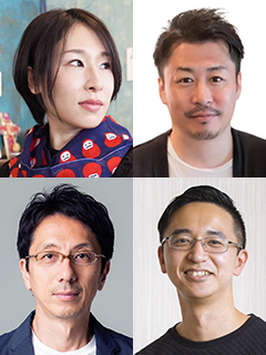 佐藤 舞 氏（左上）、杉村 明紀 氏（右上）、中村 仁 氏（左下）、滝童内 裕樹 氏（右下）